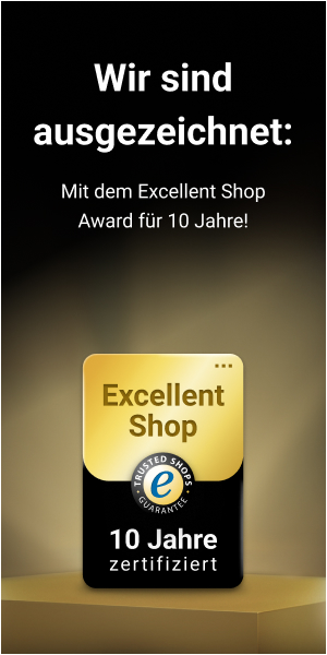 Excellent Shop Award – 10 Jahre zertifiziert