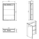 Spiegelschrank mit Licht 50cm
