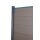 WPC Alu Sichtschutz Zaun braun 1,85 m