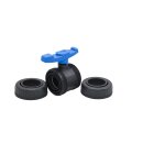 PVC-U Kugelhahn – 63 mm, beidseitig verschraubt, 2 Klebemuffen