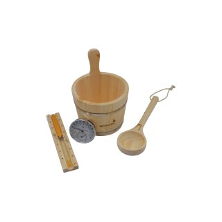 Sauna Zubehör Set - 5 Teilig