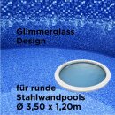 Poolfolie 3,50 x 1,20m Glimmerglass / 0,32