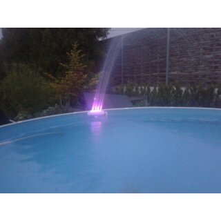 Springbrunnen mit LED Leuchten für Swimmingpool
