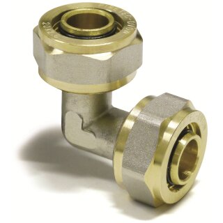 26 x 3 mm - 90° Winkel Klemmringverschraubung DVGW