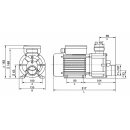 Whirlpoolpumpe JA50, Zirkulationspumpe 370 W