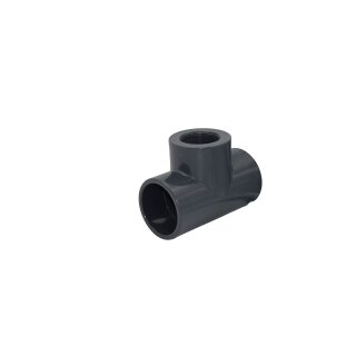 PVC-U T-Stück 75 mm mit 2" Innengewinde-Abgang