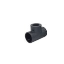 PVC-U T-Stück 75 mm mit 2" Innengewinde-Abgang