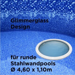 Poolfolie 4,60 x 1,10m Glimmerglass / 0,32