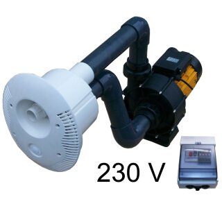 Gegenstromanlage für Schwimmbad Komplettset Pumpe 230V, 2.2 kW
