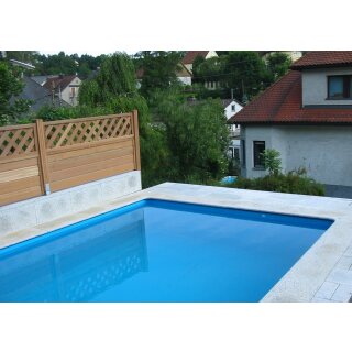 Schwimmbadfolie Rechteck 5,0 x 3,0 x 1,50m Blau 0,8mm