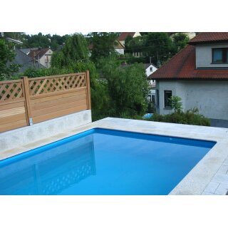 Schwimmbadfolie Rechteck 5,0 x 3,0 x 1,50m Blau 0,8mm