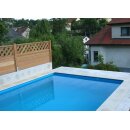 Schwimmbadfolie Rechteck 5,0 x 3,0 x 1,50m Blau 0,8mm