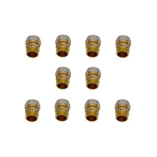 Spar-Pack Verbundrohr Schraubfitting 16x2 mm – 1/2" AG, DVGW (10 Stück)