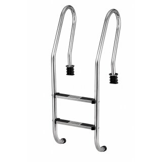 altone Pool Leiter Edelstahl gebogen 2 Stufen