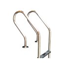 altone Pool Leiter Edelstahl gebogen 2 Stufen