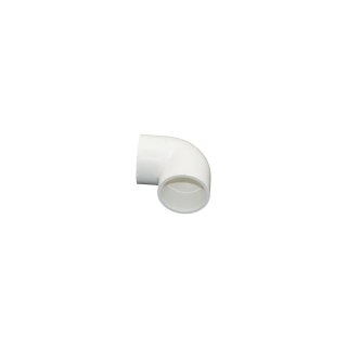 PVC Winkel 90° weiß - 50mm Klebefitting