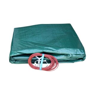 Abdeckplane mit Spannschloss für Ovalbecken 6,0 x 3,20m