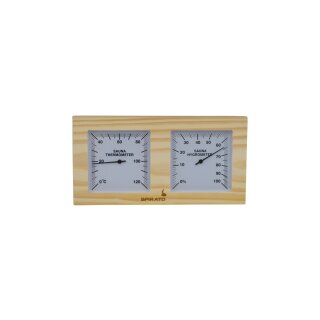 Sauna Thermo- Hygrometer  Rechteckig