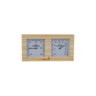 Sauna Thermo- Hygrometer  Rechteckig