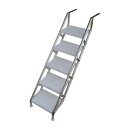 Pooltreppe Edelstahl 5 Stufig für Pools bis 150cm