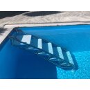 Pooltreppe Edelstahl 5 Stufig für Pools bis 150cm