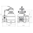 Sandfilteranlage 300 mit Pumpe 250 Watt