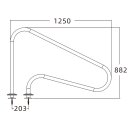 altone Haltegriff Edelstahl mit Flansch