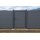 WPC Alu Sichtschutz Zaun - Türelement grau 90cm