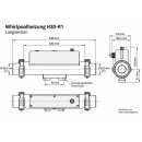 Whirlpoolheizung 3 kW, Modell H30-R1 Langversion