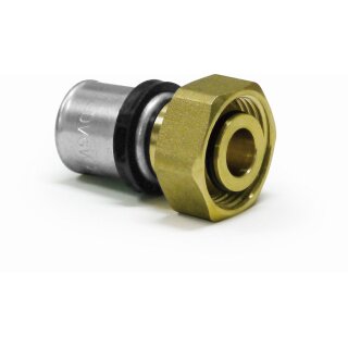 16 x 2 mm - 3/4" Eurokonus Verschraubung Pressfitting DVGW
