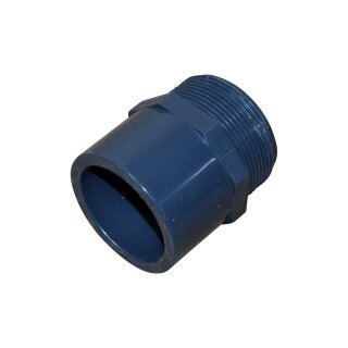 PVC-Fittings 50mm Gewindenippel 50 x 2" AG