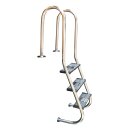 Pool Treppenleiter MUS aus Edelstahl V2A – 3 Stufen
