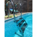 Pool Treppenleiter MUS aus Edelstahl V2A – 3 Stufen