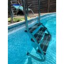 Pool Treppenleiter MUS aus Edelstahl V2A – 3 Stufen