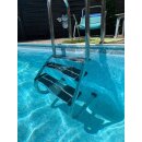 Pool Treppenleiter MUS aus Edelstahl V2A – 3 Stufen