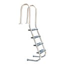 Pool Treppenleiter MUS aus Edelstahl V2A – 4 Stufen